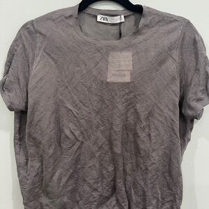 Zara Short Sleeve Women’s see through tee